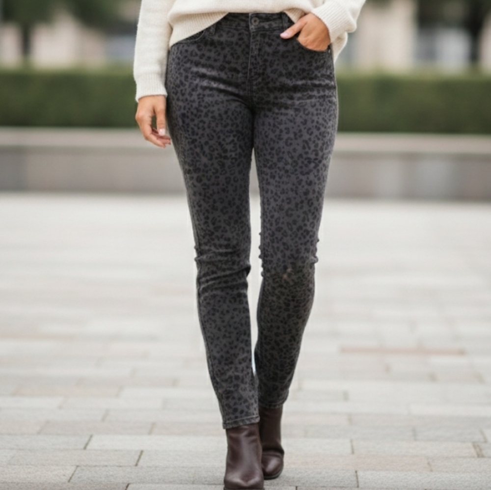 Nydj Women's Jeans Alina Legging Shadow Jag Size 12P Petite Stretch NWT 01